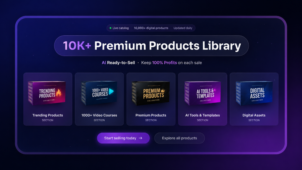 10K+ Premium Products Library