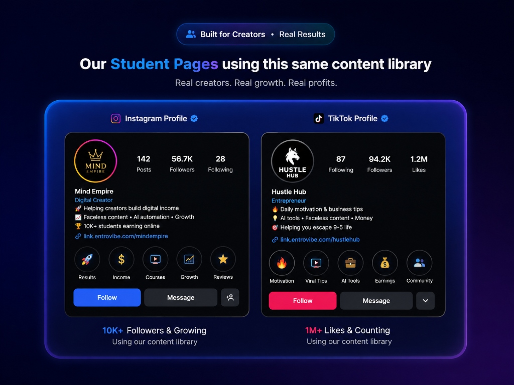 Our Student Pages using this same content library